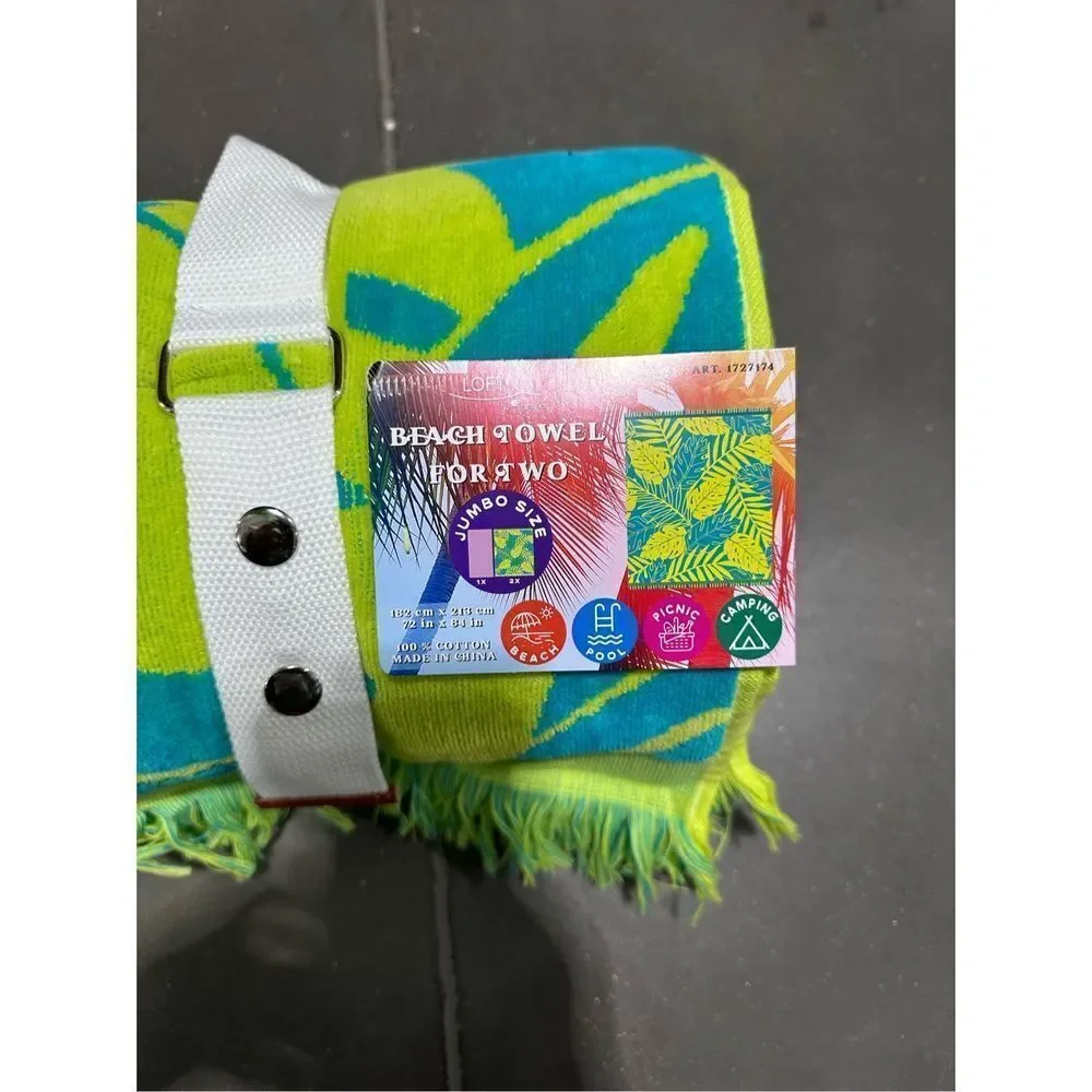 LOFT By Loftex Beach Towel jumbo Size 182 cm x 213 cm 72 in x 84in